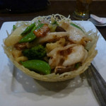 えん - 淡路産ハリイカと季節のお野菜の自家製XO醤炒め