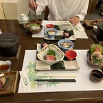 ホテル 東館 - 初日の晩　お酒も美味しくて、この後写真を全く撮らず…虹鱒の塩焼きや天ぷらなども出てきて、どれも美味しいのです。