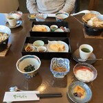 ホテル 東館 - 朝食　この日は抹茶の（多分）葛ゼリーがつきました。