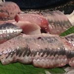 ねぎぼうず - 鰯の刺身。