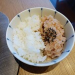 日本橋浅田 - 紅白御飯(笑)