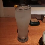 なっぱごちそう - にごり酒ハイボール。