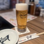 しゃぶしゃぶ我那覇 - まずはオリオン生にて乾杯！