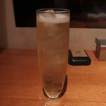 なっぱごちそう - 山椒ローズマリージンソーダ。