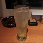 なっぱごちそう - 自家製蜂蜜レモンのサワー。