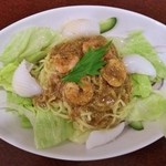 晴々飯店 - 胡麻とカシューナッツソースの海鮮冷し麺 800円（2014夏）