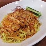 晴々飯店 - 辣油と花椒の四川式棒棒鶏冷し麺 800円（2014夏）
