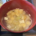 むさしや - アサリと油揚げの味噌汁
