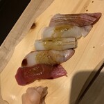 最魚の晩餐～寿司と牡蠣と日本酒の裏切り～ - 