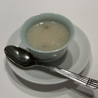 水綾閣 - 烏骨鶏と里芋の一口豆乳粥