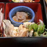 温鮮酒場 ちょんまげ - あけおめセット 生牡蠣、なまこ酢、あんきもなど