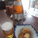 ゆき - 瓶ビールとお通し