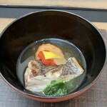 日本料理 TOBIUME - 迎春　博多雑煮　鰆のお雑煮◎   本枯節でしょうか？すごく良い香りがします。