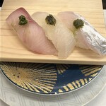 活魚廻転寿し 水天 - 3巻盛り