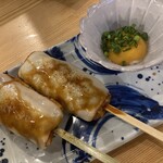 たき火炉端 雨やどり - つくね チーズのせ