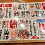 魚ます - メニュー裏