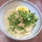 純手打 うどん 勝一 - しょうゆうどん　冷　280円