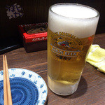 鳥よし - 生ビール　一番搾り