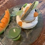カフェ アクイーユ - 2022年6月　メロンパンケーキ