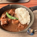 スキレットカレーこな雪とんとん - 