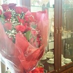 銀座 飛雁閣 - 個室に飾ったお花