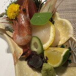 Restaurant GRASSE - 駿河湾のお刺身。