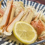 割烹 一の矢 - メインより高いズワイ。ジューシーさは失われているが味はしっかり残っている