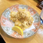 遊膳やま笠 - タラの白子天ぷら