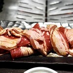赤身肉とホルモンの店　惣 - 牛カルビ焼肉定食200g