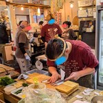 なまけ - ライブ感半端ない調理場。