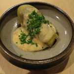 器楽亭 - 焼き茄子の酒盗掛け