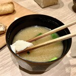 酒とったり - 「酒とったりコース」【留椀】の《御膳味噌の味噌椀》