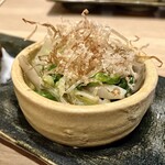酒とったり - 「酒とったりコース」【先付小鉢】の《白菜と茸のお浸し》