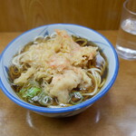 うさぎや - かけそば、海老かき揚げ