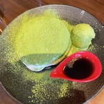 さかい珈琲 作草部店 - 抹茶パンケーキ