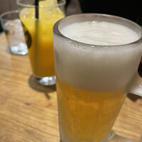 Tavernetta Salvatore 仙台 - おビールさんとオレンジジュース