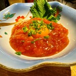 生つくねのお店 近江屋 熟成鶏十八番 - マグロユッケ　980円