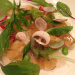 富士屋本店グリルバー - コチのカルパッチョ、旨味のジュレで