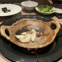 焼肉牛印 神楽坂店 - サーロインのすき焼き