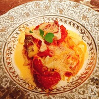La maison du caviar 17℃ - オマールのパスタ　贅沢な気分にさせてくれるお味と量です！