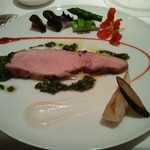 レストラン ラッセ - 津南ポークの低温ローストグリーンソース