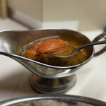 かれーの店 うどん  - オイスターゴッド（バジル）、焼きとまと