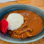 糸 - ごぼうとしめじのハヤシライス