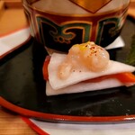 馬車道 大かわ - 蕪とサーモンの博多