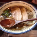 烈志笑魚油 麺香房 三く - かけラーメン（800円）