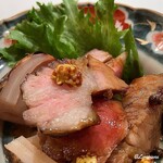 玄斎 - 粒マスタードとともに味わいます