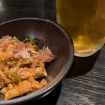 雷鳥 - 生ビールとお通し