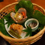 赤坂 きた福 - 前菜3種 2014.6.x