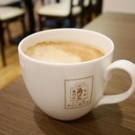 角パン専門店Cafe＆マルシエルブ - セットのドリンクはカフェオレ
