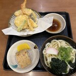 正八郎うどん - 天ぷらセット940円